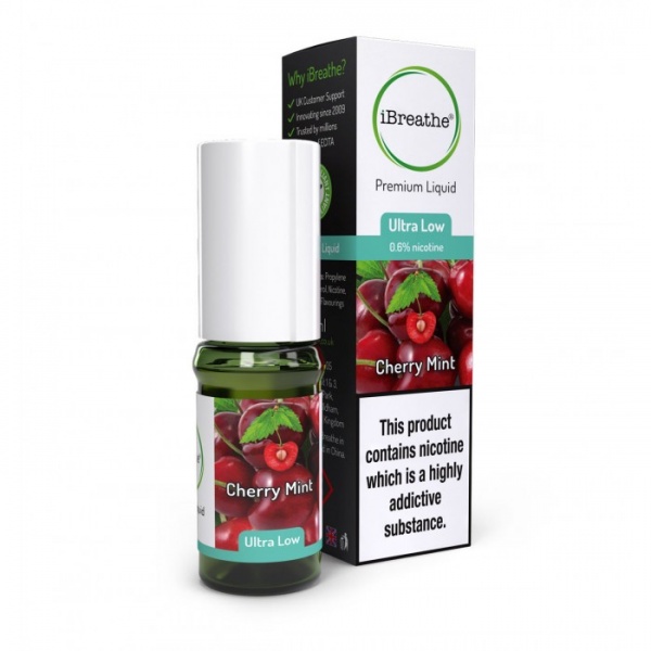 CHERRY MINT iBreathe Premium E-Liquid 10ml